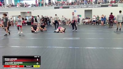 72 lbs Round 3 (6 Team) - Zachary Baginski, Florida Scorpions vs Ryan Azzari, Xtreme Team