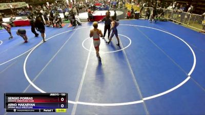 150 lbs Champ. Round 1 - Sergio Porras, Granite Wrestling Club vs Arno Makaryan, Spring Hills Wrestling