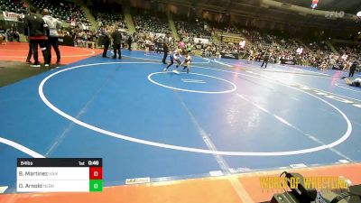 84 lbs Consi Of 8 #1 - Bradley Martinez, Hammer House Mafia vs Drake Arnold, Nebraska Elite