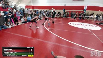 105-122 lbs Round 3 - Kolby Smalley, Platte Valley Jr WC vs Tim Haley, Platte Valley Jr WC