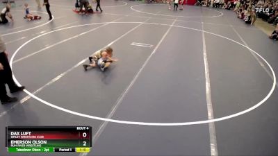 Champ. Round 1 - Dax Luft, Simley Wrestling Club vs Emerson Olson, Rum River Wrestling