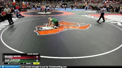 Champ. Round 1 - Braiden Winter, Gothenburg vs Gage Guenther, Omaha Skutt Catholic