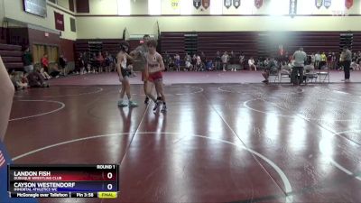 16UB-2 lbs Round 1 - Landon Fish, Dubuque Wrestling Club vs Cayson Westendorf, Immortal Athletics WC