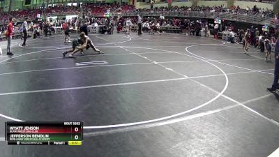 100 lbs Quarterfinal - Wyatt Jenson, Blair Wrestling Club vs Jefferson Bendlin, Iron Hawk Wrestling Academy