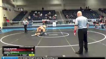 195 lbs 2nd Wrestleback (8 Team) - Aiden Caraballo, Creekview vs Dylan Burton, Alexander