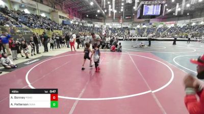 49 lbs Quarterfinal - Azariah Bonney, Pomona Elite vs Annalise Patterson, Duran Elite