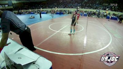 73 lbs Round Of 32 - Blakelee Smith, Hinton Takedown Club vs Kayleigh Strausbaugh, Texas Takedown Academy