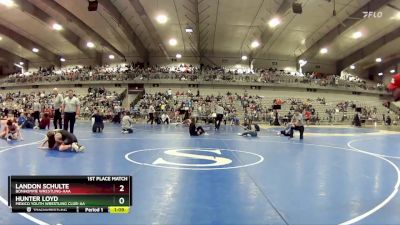 95 lbs 1st Place Match - Hunter Loyd, Mexico Youth Wrestling Club-AA vs Landon Schulte, Bonhomme Wrestling-AAA 