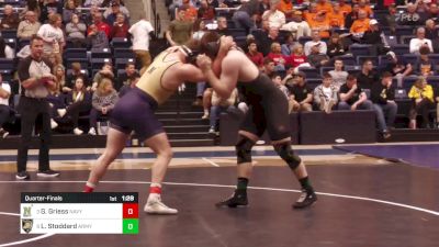 285 lbs Quarterfinal - Grady Griess, Navy vs Lucas Stoddard, Army West Point