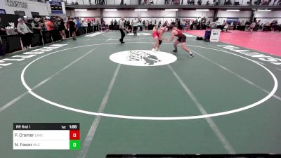 225A lbs Rr Rnd 1 - Payton Cramer, Lake Highland Prep vs Nate Faxon, Yale St