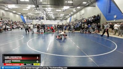 108 lbs Cons. Round 3 - Luke Crookston, Northside Wrestling Club vs Danny Paredes, Westlake