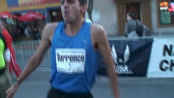 David Torrence Champ Post Race- USATF Mile Road Championships.