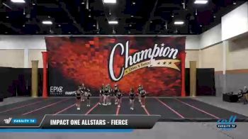 IMPACT ONE Allstars - FIERCE [2021 L4 Junior] 2021 Wolfpack Championship