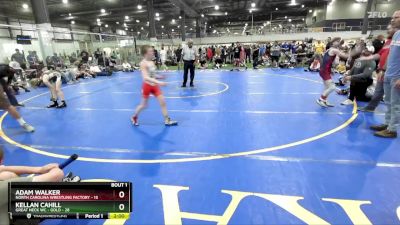 85 lbs Finals (2 Team) - Kellan Cahill, GREAT NECK WC - GOLD vs Adam Walker, NORTH CAROLINA WRESTLING FACTORY