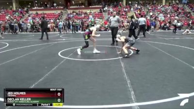 100 lbs Champ. Round 1 - Declan Keller, Dodge City Wrestling Academy vs Jed Holmes, Triumph