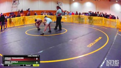 132 lbs Cons. Round 4 - Diego Zavala, Montebello vs Josiah Tessandore, La Quinta