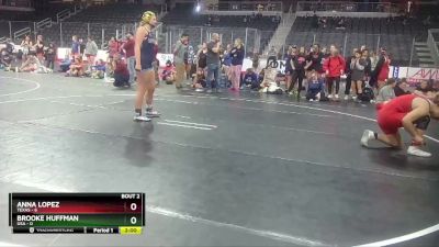 W 180 lbs Round 2 (3 Team) - Anna Lopez, Texas vs Brooke Huffman, USA