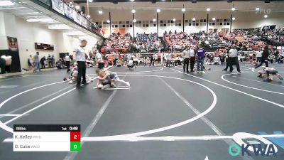 66 lbs Rr Rnd 2 - Kaisen Kelley, Pryor Tigers vs Dax Culie, Wagoner Takedown Club