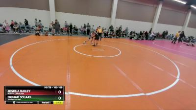 102-106 lbs Round 3 - Joshua Bailey, North Carolina vs Sigmar Solaas, 3F Wrestling