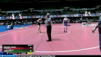 120 lbs Champ - Round 1 (16 Team) - Luke Wells, Powhatan vs Michael Finley, Tallwood