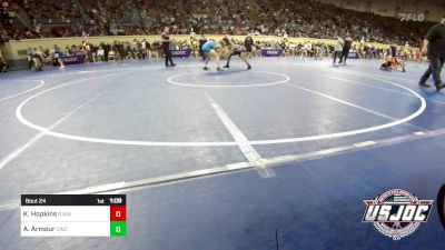 126 lbs Round Of 32 - Karson Hopkins, R.A.W. vs Ardie Armour, CacheWrestlingClub