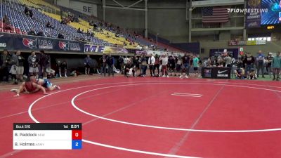 77 kg Round Of 16 - Burke Paddock, New York Athletic Club vs Britton Holmes, Army (WCAP)