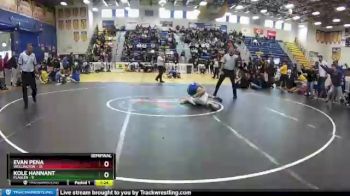 120 lbs Semifinals (8 Team) - Kole Hannant, Flagler vs Evan Pena, Wellington