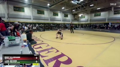 90 lbs Quarterfinal - Eddy Klusmann, EEK Thunder vs Luke Becker, Pursuit Wrestling Club