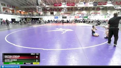 123 lbs Quarterfinal - Payton Stroud, McKendree University vs Katie Gomez, Unattached