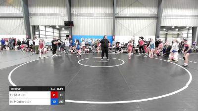 43 kg Rr Rnd 1 - Haley Stenz, Michigan Rev Blue vs Ava Sommers, Buckeye Girls National Team