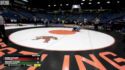 6A - 126 lbs Quarterfinal - Aiden Stuart, Olathe East vs Roman Clouse, Gardner Edgerton