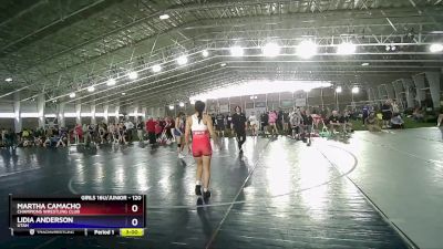 120 lbs 5th Place Match - Martha Camacho, Champions Wrestling Club vs Lidia Anderson, Utah