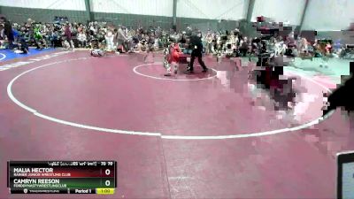 73-79 lbs Cons. Semi - Camryn Reeson, FordDynastyWrestlingClub vs Malia Hector, Rainier Junior Wrestling Club