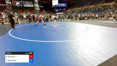 285 lbs Cons 64 #2 - Oliver Gorsuch, Wyoming vs Triston Meschede, Indiana