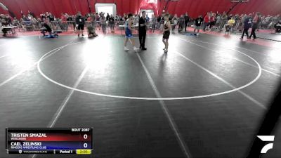 126 lbs Quarterfinal - Tristen Smazal, Wisconsin vs Cael Zelinski, Ringers Wrestling Club