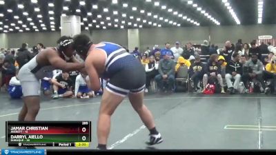 285 lbs Semis & 1st Wrestleback (8 Team) - Jamar Christian, Averett vs Darryl Aiello, Dubuque