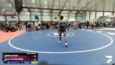 132 lbs Cons. Round 1 - Joseph Mason, WA vs Micah (mj) Bolinger, WA