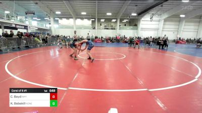 124 lbs Consi Of 8 #1 - Caydon Boyd, Riptide WC vs Kaiden Bobskill, None