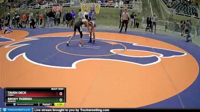 106 lbs Round 3 - Brody Parrish, Irrigon vs Taven Deck, COWA