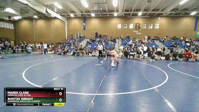 125 lbs Semifinal - Boston Wright, Sanderson Wrestling Academy vs Marek Clark, American Fork Jr High