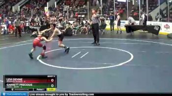 49 lbs Semis & 1st Wrestleback (8 Team) - Garrett Precious, Lowell White vs Levi DeVine, Brighton Orange