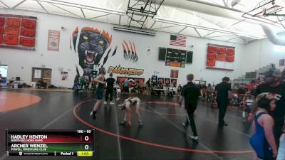 93 lbs Round 3 - Archer Wenzel, Powell Wrestling Club vs Hadley Henton, North Big Horn Rams