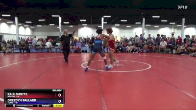 165 lbs Round 1 (8 Team) - Kale Shotts, Indiana vs Drezdyn Ballard, Texas