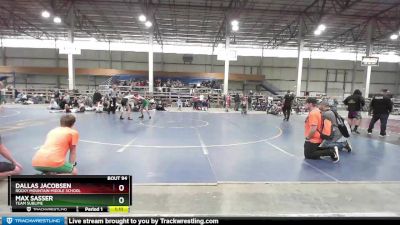 132 lbs Quarterfinal - Dallas Jacobsen, Rocky Mountain Middle School vs Max Sasser, Team Sublime