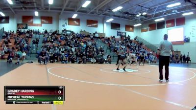 120 lbs Semifinal - Micheal Thomas, Madison (Mansfield) vs Gradey Harding, Galion