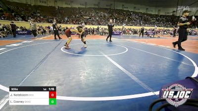 90 lbs Quarterfinal - Joseph Noteboom, Bison Takedown Club vs Liam Cooney, Bandit Combat Sports