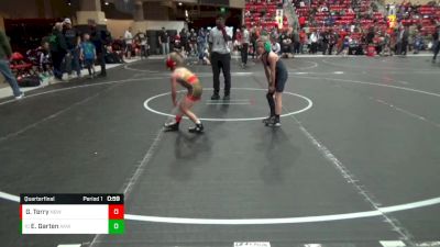 52 lbs Quarterfinal - Elias Garten, Abilene Kids Wrestling vs Greyson Terry, Nebraska Boyz Wrestling