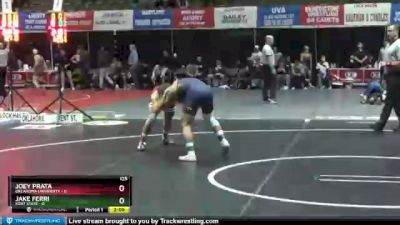 125 lbs Finals (2 Team) - Joey Prata, Oklahoma University vs Jake Ferri, Kent State