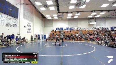 165 lbs Quarters & 1st Wb (16 Team) - Isaac Romero-Martinez, Modesto Junior College vs Joseph Insalaco, Sierra College