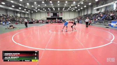 189 lbs Round 2 (3 Team) - ANDREW MARTIN, Burnt Hills Sr HS vs Jacob Bennett, Horseheads Sr HS